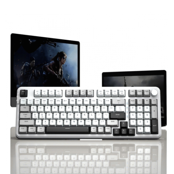 Bàn phím cơ không dây E-Dra EK398W (Light Gray + White + Dark Gray)