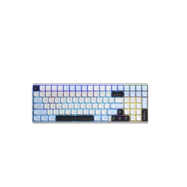 Bàn phím AULA S100 PRO TM (Xanh dương+trắng+tím đậm/ Brown switch) S100PRO02